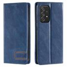 For Samsung Galaxy A52 5G / 4G TTUDRCH RFID Retro Texture Magnetic Leather Phone Case(Blue) - 1