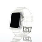 For Apple Watch Series 7 45mm / 6 & SE & 5 & 4 44mm / 3 & 2 & 1 42mm Transparent TPU Integrated Watch Band - 1