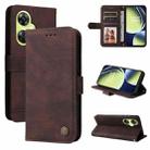 For OnePlus Nord CE 3 Lite/Nord N30 Skin Feel Life Tree Metal Button Leather Phone Case(Brown) - 1