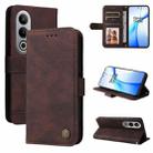 For OnePlus Ace 3V Skin Feel Life Tree Metal Button Leather Phone Case(Brown) - 1