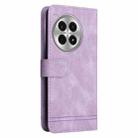 For OnePlus Ace 3 Pro Skin Feel Life Tree Metal Button Leather Phone Case(Purple) - 3