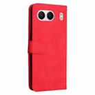 For OnePlus Nord 4 Skin Feel Life Tree Metal Button Leather Phone Case(Red) - 3