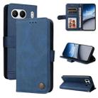 For OnePlus Nord 4 Skin Feel Life Tree Metal Button Leather Phone Case(Blue) - 1