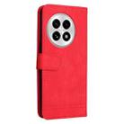 For OnePlus 13 Skin Feel Life Tree Metal Button Leather Phone Case(Red) - 3