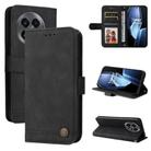 For OnePlus 13R / Ace 5 / Ace 5 Pro Skin Feel Life Tree Metal Button Leather Phone Case(Black) - 1