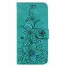 For OnePlus Nord CE 2 5G Lily Embossed Leather Phone Case(Green) - 2