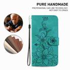 For OnePlus Nord CE 2 5G Lily Embossed Leather Phone Case(Green) - 7