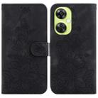 For OnePlus Nord CE 3 Lite / N30 Lily Embossed Leather Phone Case(Black) - 1