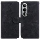 For OnePlus Nord CE4 5G Lily Embossed Leather Phone Case(Black) - 1