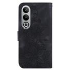 For OnePlus Nord CE4 5G Lily Embossed Leather Phone Case(Black) - 3