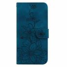 For OnePlus Nord 4 Lily Embossed Leather Phone Case(Dark Blue) - 3