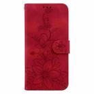 For OnePlus Nord 4 Lily Embossed Leather Phone Case(Red) - 3