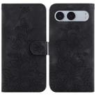 For OnePlus Nord 4 Lily Embossed Leather Phone Case(Black) - 1