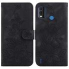 For Nokia G11 Plus Lily Embossed Leather Phone Case(Black) - 1