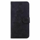For iPhone 17 Lily Embossed Leather Phone Case(Black) - 3