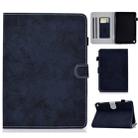 For Amazon Kindle Fire HD 8 (2020) Marble Style Cloth Texture Tablet PC Protective Leather Case with Bracket & Card Slot & Pen Slot & Anti Skid Strip & Wake-up / Sleep Function(Dark Blue) - 1