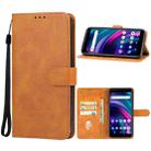 For BLU G51 Plus Leather Phone Case(Brown) - 1