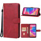 For BLU G71 Leather Phone Case(Red) - 1