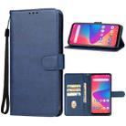 For BLU G71 Leather Phone Case(Blue) - 1