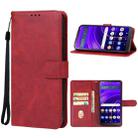 For BLU View Speed 5G Leather Phone Case(Red) - 1