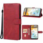 For BLU View 5 Leather Phone Case(Red) - 1