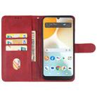 For BLU View 5 Leather Phone Case(Red) - 3