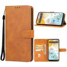 For BLU View 5 Leather Phone Case(Brown) - 1
