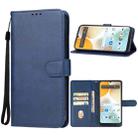 For BLU View 5 Leather Phone Case(Blue) - 1