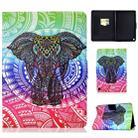 For Amazon Kindle Fire HD 8 (2020) Sewing Thread Horizontal Painted Flat Leather Case with Sleep Function & Pen Cover & Anti Skid Strip & Card Slot & Holder(Elephant) - 1