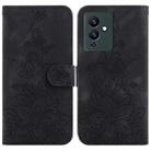For Infinix Note 12 Pro 5G / Note 12 5G Lily Embossed Leather Phone Case(Black) - 1