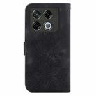 For Infinix GT 20 Pro 5G Lily Embossed Leather Phone Case(Black) - 3