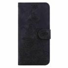 For Infinix Hot 50 5G Lily Embossed Leather Phone Case(Black) - 3