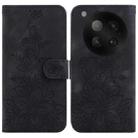 For Infinix Zero 40 4G / 5G Lily Embossed Leather Phone Case(Black) - 1