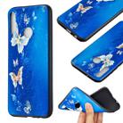 For Huawei Y7p / P40 lite E Embossment Patterned TPU Soft Protector Cover Case(Golden Butterfly) - 1