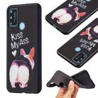 For Honor 9A Embossment Patterned TPU Soft Protector Cover Case(Kiss My Ass) - 1