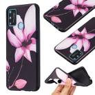 For Honor 9A Embossment Patterned TPU Soft Protector Cover Case(Lotus) - 1