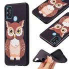 For Honor 9A Embossment Patterned TPU Soft Protector Cover Case(Owl) - 1