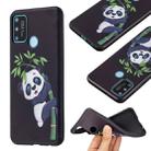 For Honor 9A Embossment Patterned TPU Soft Protector Cover Case(Panda and Bamboo) - 1
