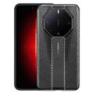 For Huawei Mate 60 RS Ultimate Litchi Texture TPU Shockproof Phone Case(Black) - 1