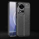 For Huawei nova 12 Litchi Texture TPU Shockproof Phone Case(Black) - 1