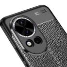 For Huawei nova 12 Pro Litchi Texture TPU Shockproof Phone Case(Black) - 5