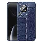 For Huawei Pura 70 Ultra Litchi Texture TPU Shockproof Phone Case(Blue) - 1