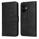 For OnePlus Nord CE3 Classic Calf Texture Flip Leather Phone Case(Black) - 1