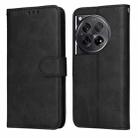 For OnePlus 12 Classic Calf Texture Flip Leather Phone Case(Black) - 1