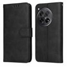 For OnePlus 12R Classic Calf Texture Flip Leather Phone Case(Black) - 1