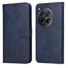 For OnePlus 12R Classic Calf Texture Flip Leather Phone Case(Blue) - 1