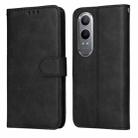 For OnePlus Nord CE4 Lite Classic Calf Texture Flip Leather Phone Case(Black) - 1