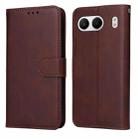 For OnePlus Nord 4 Classic Calf Texture Flip Leather Phone Case(Brown) - 1