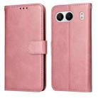 For OnePlus Nord 4 Classic Calf Texture Flip Leather Phone Case(Rose Gold) - 1