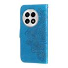 For OnePlus 13 Seven-petal Flowers Embossing Leather Phone Case(Blue) - 3